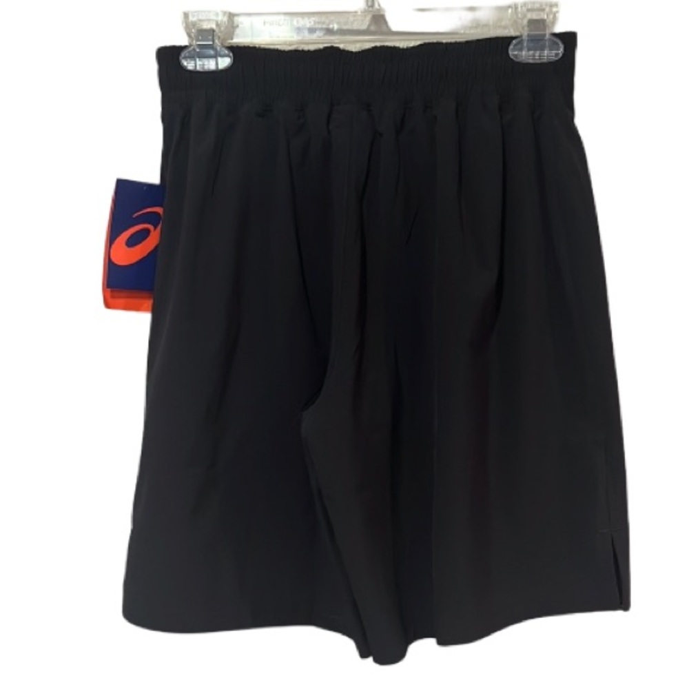 NWT ASICS Men’s Solid Athletic Stock Shorts Black, Small, Running, Workout - Picture 11 of 16